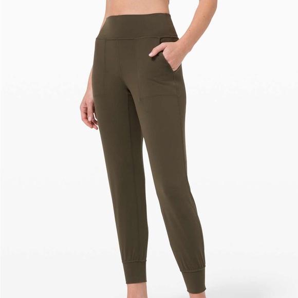 Lululemon Align High Rise Joggers with Pockets in Olive Green Size 4 Small - Picture 1 of 8